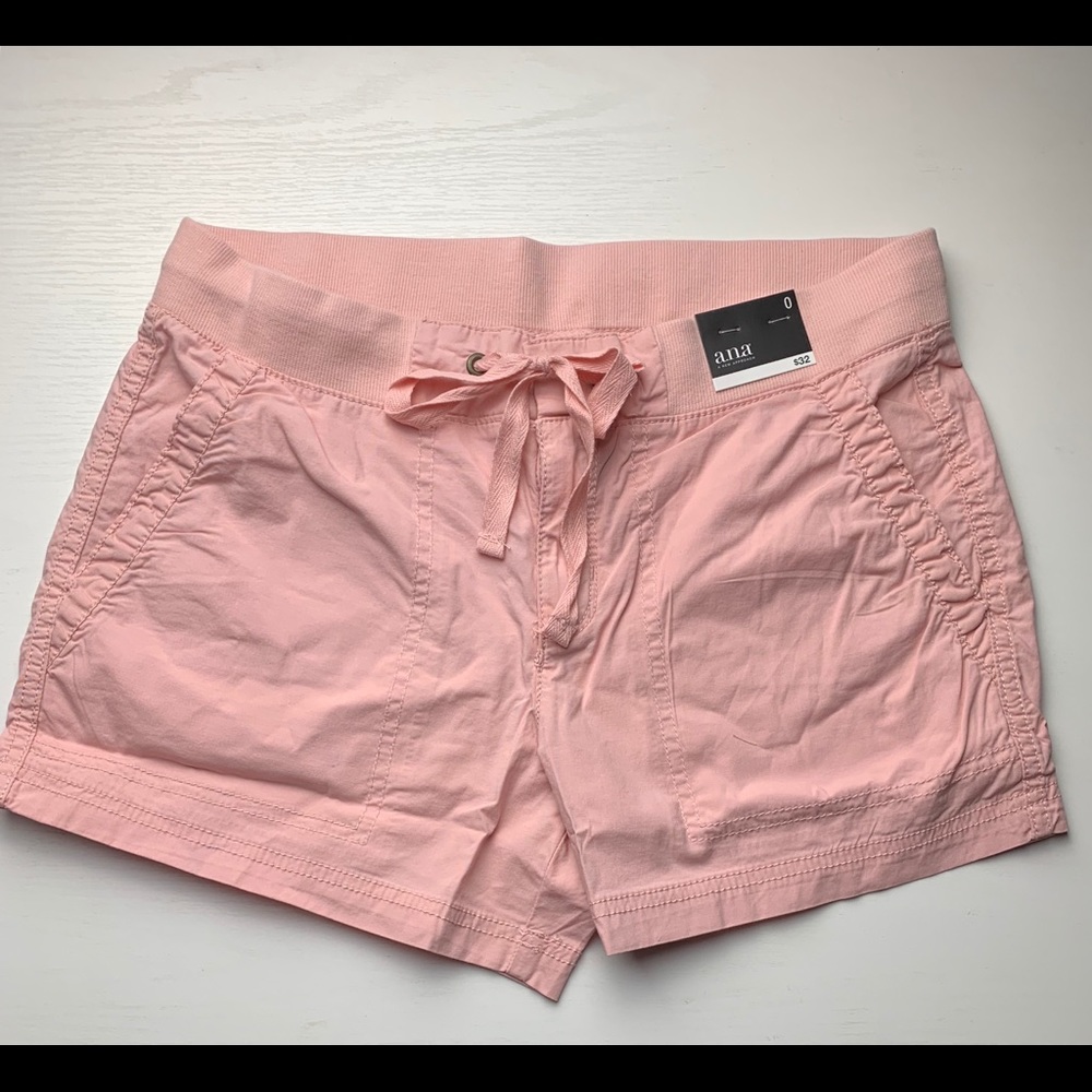 a.n.a Waist Shorts Silver Pink NWTS